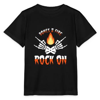 rocker - Stanley/Stella MINI CREATOR Kids’ T-Shirt - black - Front - Mikhail (115cm)