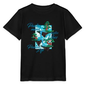 Positive Spirit Positive Vibes Positive Life Be - Stanley/Stella MINI CREATOR Kids’ T-Shirt - black - Front - Mikhail (115cm)