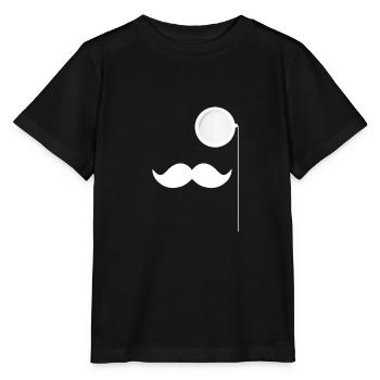 Monokel und Schnurrbart Feel Like A Sir - Stanley/Stella Kinder T-Shirt MINI CREATOR  - Schwarz - Vorne - Mikhail (115cm)