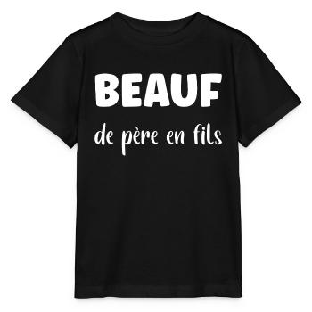 beauf de pere en fils - T-shirt bio MINI CREATOR Stanley/Stella Enfant - noir - Devant - Mikhail (115cm)