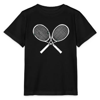 Raquette de tennis - T-shirt bio MINI CREATOR Stanley/Stella Enfant - noir - Devant - Mikhail (115cm)