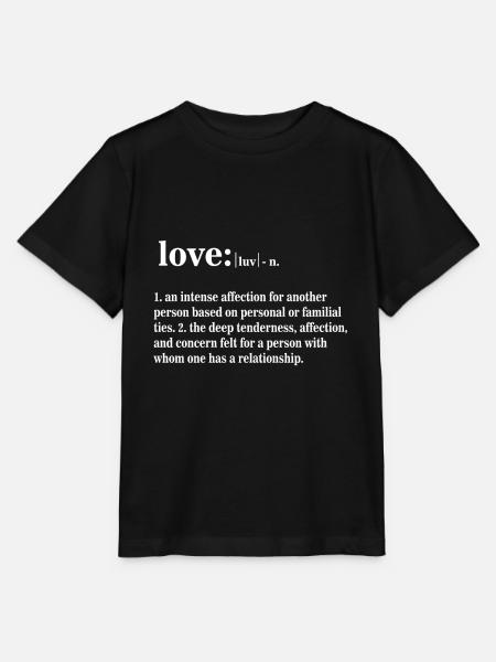 Liebe Definition - Stanley/Stella Kinder T-Shirt MINI CREATOR - Schwarz