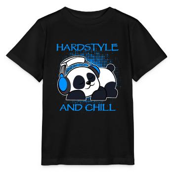 Hardstyle Panda - Stanley/Stella Kinder T-Shirt MINI CREATOR  - Schwarz - Vorne - Mikhail (115cm)