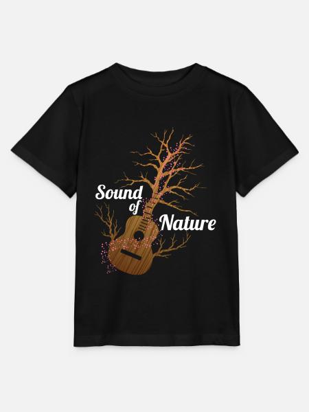 Gitarre Sound Natur - Stanley/Stella Kinder T-Shirt MINI CREATOR - Schwarz
