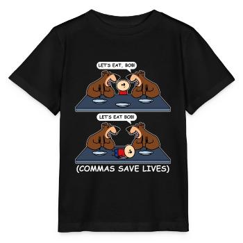 Grammaire Orthographe Drôle - T-shirt bio MINI CREATOR Stanley/Stella Enfant - noir - Devant - Mikhail (115cm)