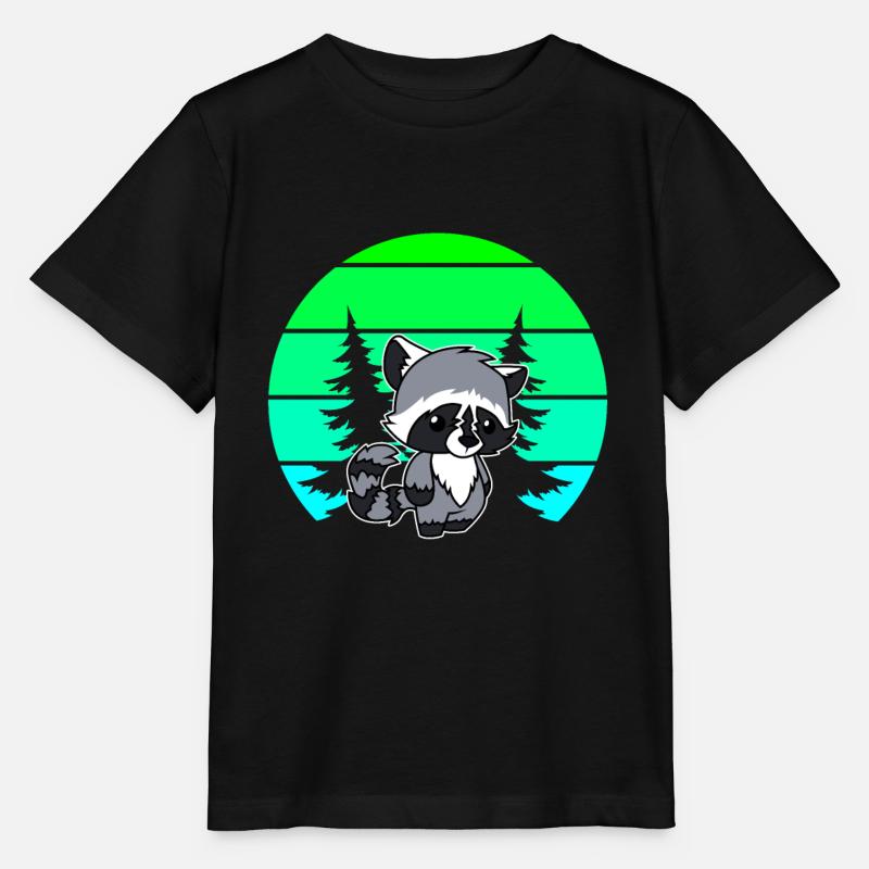 Waschbären - Stanley/Stella Kinder T-Shirt MINI CREATOR  - Schwarz