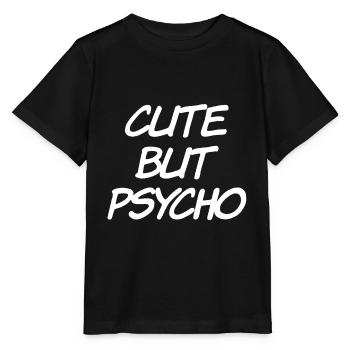 Cute But Psycho - Stanley/Stella Kinder T-Shirt MINI CREATOR  - Schwarz - Vorne - Mikhail (115cm)