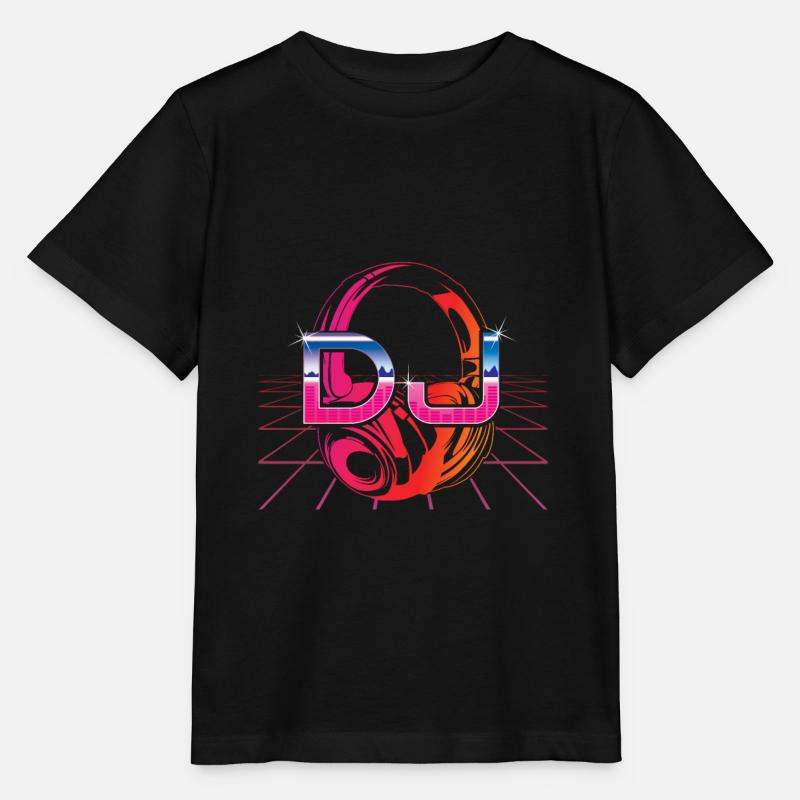 DJ - T-shirt bio MINI CREATOR Stanley/Stella Enfant - noir