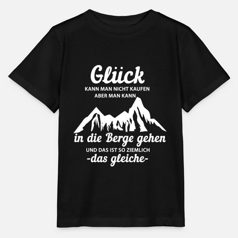 Glück In Den Bergen - Stanley/Stella Kinder T-Shirt MINI CREATOR  - Schwarz