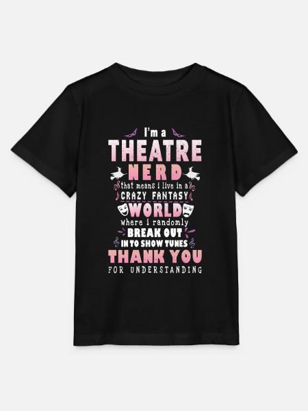 Theater Nerd - Stanley/Stella Kinder T-Shirt MINI CREATOR - Schwarz