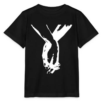 main dans la main - T-shirt bio MINI CREATOR Stanley/Stella Enfant - noir - Devant - Mikhail (115cm)