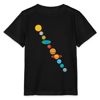 The earth is flat - Stanley/Stella MINI CREATOR Kids’ T-Shirt - black - Front - Mikhail (115cm)