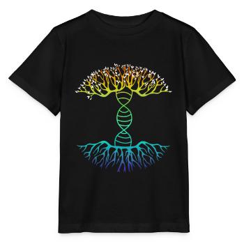 DNA family tree - Stanley/Stella MINI CREATOR Kids’ T-Shirt - black - Front - Mikhail (115cm)