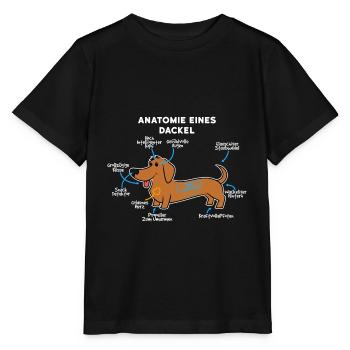 Anatomie Eines Dackel - Stanley/Stella Kinder T-Shirt MINI CREATOR  - Schwarz - Vorne - Mikhail (115cm)