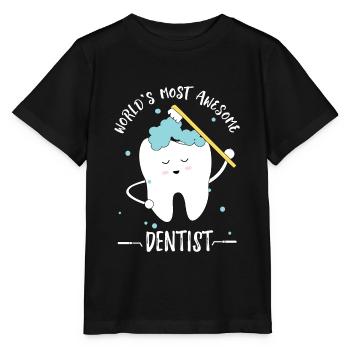 Meilleur dentiste du monde - T-shirt bio MINI CREATOR Stanley/Stella Enfant - noir - Devant - Mikhail (115cm)