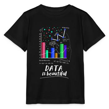 Daten Sind Wunderschön - Stanley/Stella Kinder T-Shirt MINI CREATOR  - Schwarz - Vorne - Mikhail (115cm)