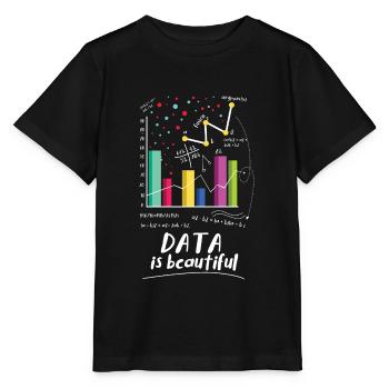 Daten Sind Wunderschön Statistiker - Stanley/Stella Kinder T-Shirt MINI CREATOR  - Schwarz - Vorne - Mikhail (115cm)