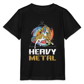 Heavy Metal Metaller - Stanley/Stella Kinder T-Shirt MINI CREATOR  - Schwarz - Vorne - Mikhail (115cm)
