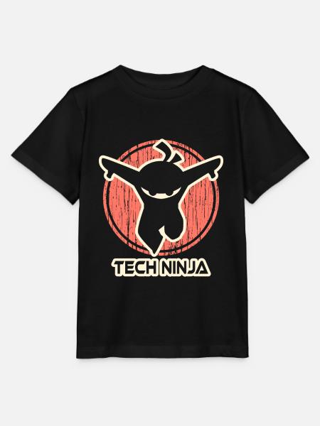 Tech Ninja - Stanley/Stella Kinder T-Shirt MINI CREATOR  - Schwarz