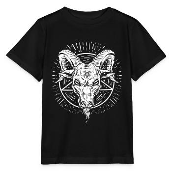 Baphomet Pentagram cadeau pour un - T-shirt bio MINI CREATOR Stanley/Stella Enfant - noir - Devant - Mikhail (115cm)