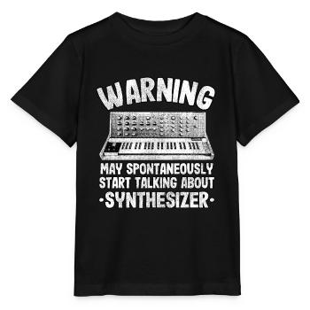 Achtung Analog Synthesizer Produzent Geschenk - Stanley/Stella Kinder T-Shirt MINI CREATOR  - Schwarz - Vorne - Mikhail (115cm)