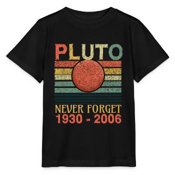 Vergiss Niemals Planet Pluto - Stanley/Stella Kinder T-Shirt MINI CREATOR  - Schwarz - Vorne - Mikhail (115cm)