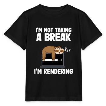 Video Bearbeitung Faultier Cutter Filmemacher - Stanley/Stella Kinder T-Shirt MINI CREATOR  - Schwarz - Vorne - Mikhail (115cm)