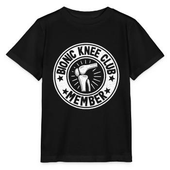 Knee Replacement Surgery Bionic Knee Club Member - Stanley/Stella MINI CREATOR Kids’ T-Shirt - black - Front - Mikhail (115cm)
