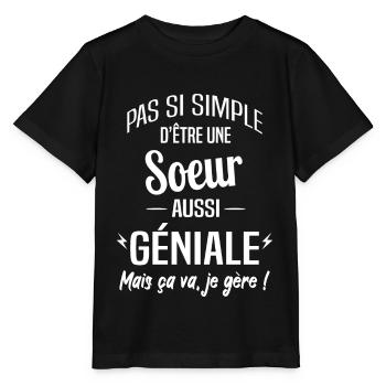 Soeur - T-shirt bio MINI CREATOR Stanley/Stella Enfant - noir - Devant - Mikhail (115cm)