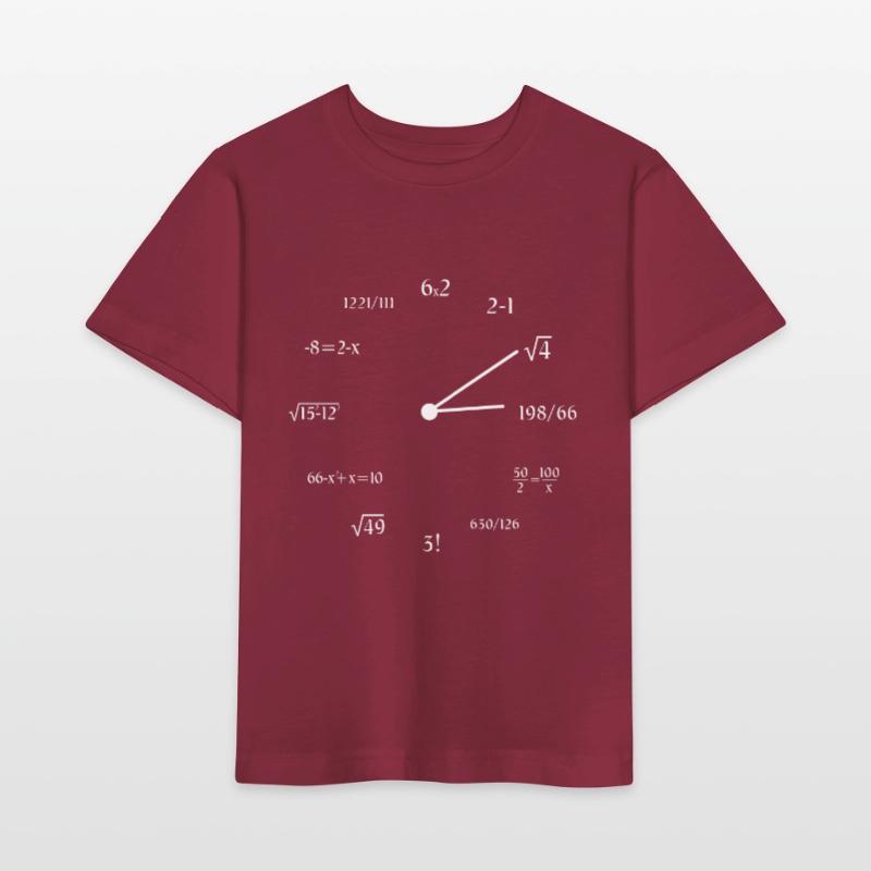 Math Clock Funny Mathematics Clock Math Meme Stanley/Stella Kinder T-Shirt MINI CREATOR 