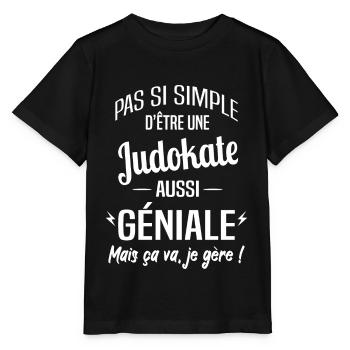 Judokate - T-shirt bio MINI CREATOR Stanley/Stella Enfant - noir - Devant - Mikhail (115cm)