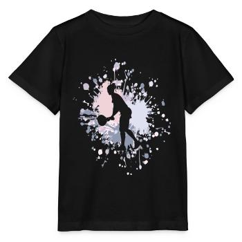 Tennis Ready To Serve Color Splash - Stanley/Stella Kinder T-Shirt MINI CREATOR  - Schwarz - Vorne - Mikhail (115cm)