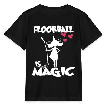 fille de unihockey de floorball - T-shirt bio MINI CREATOR Stanley/Stella Enfant - noir - Devant - Mikhail (115cm)