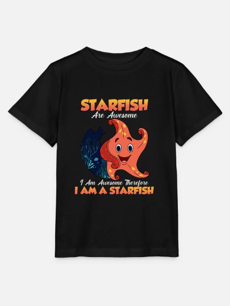 Seestern - Stanley/Stella Kinder T-Shirt MINI CREATOR  - Schwarz