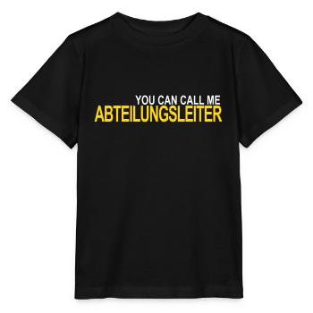 Appelez-moi Chef de département - T-shirt bio MINI CREATOR Stanley/Stella Enfant - noir - Devant - Mikhail (115cm)