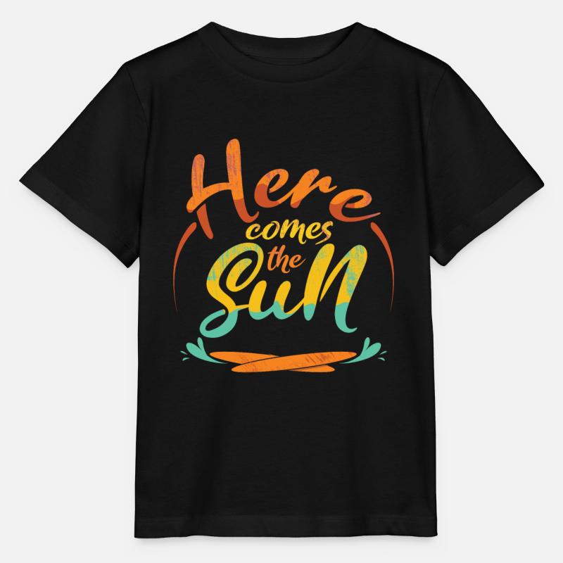 Here Comes Sun Beach 2022 Tropical Hello Summer - Stanley/Stella Kinder T-Shirt MINI CREATOR - Schwarz
