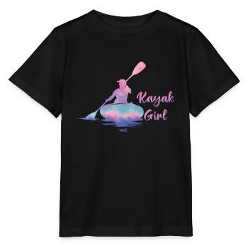 Boating Boat Kayak Girl Pontoon Lake Summer 2022 - Stanley/Stella Kinder T-Shirt MINI CREATOR  - Schwarz - Vorne - Mikhail (115cm)