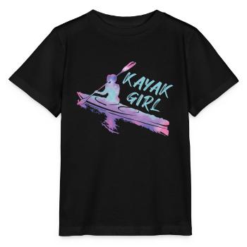 Boating Boat Girl Kayak Pontoon Lake Summer 2022 - Stanley/Stella Kinder T-Shirt MINI CREATOR  - Schwarz - Vorne - Mikhail (115cm)