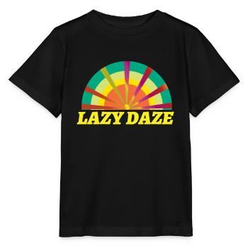Beach 2022 Daze Lazy Tropical Hello Summer - Stanley/Stella MINI CREATOR Kids’ T-Shirt - black - Front - Mikhail (115cm)