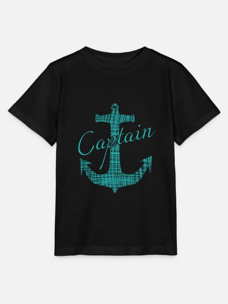 Captain - Stanley/Stella Kinder T-Shirt MINI CREATOR - Schwarz