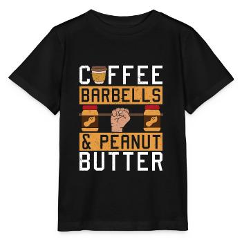 Erdnussbutter Peanut Butter Marmelade Geschenk - Stanley/Stella Kinder T-Shirt MINI CREATOR  - Schwarz - Vorne - Mikhail (115cm)