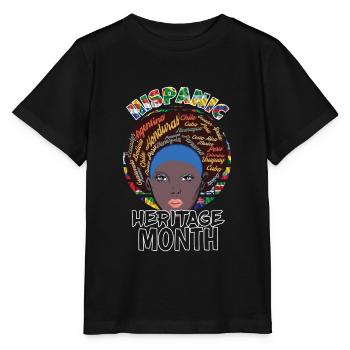 Latina Latin Drapeaux Espagnols Mois du patrimoine hispanique - T-shirt bio MINI CREATOR Stanley/Stella Enfant - noir - Devant - Mikhail (115cm)