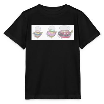 Espace Nombrils Vaisseau Spatial Chemise Mug Cappy - T-shirt bio MINI CREATOR Stanley/Stella Enfant - noir - Devant - Mikhail (115cm)