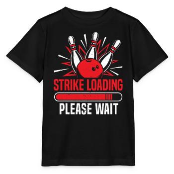 Strike Loading Bowling - Stanley/Stella Kinder T-Shirt MINI CREATOR  - Schwarz - Vorne - Mikhail (115cm)
