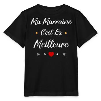 Ma marraine c'est la meilleure - T-shirt bio MINI CREATOR Stanley/Stella Enfant - noir - Devant - Mikhail (115cm)