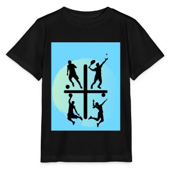 Conception sportive - T-shirt bio MINI CREATOR Stanley/Stella Enfant - noir - Devant - Mikhail (115cm)