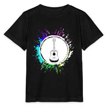 Guitare Acoustique - T-shirt bio MINI CREATOR Stanley/Stella Enfant - noir - Devant - Mikhail (115cm)