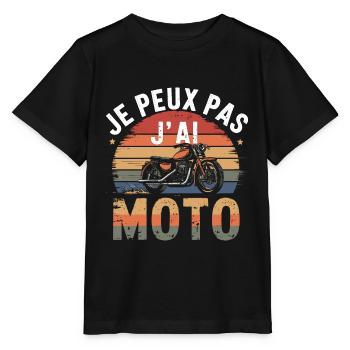 I can't I have Motorcycle - Stanley/Stella MINI CREATOR Kids’ T-Shirt - black - Front - Mikhail (115cm)