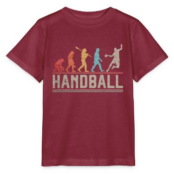 Handball Evolution Handball Player Cadeau - T-shirt bio MINI CREATOR Stanley/Stella Enfant - bordeaux - Devant - Kain (125cm)