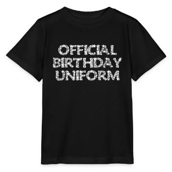 OFFICIAL BIRTHDAY UNIFORM - Stanley/Stella MINI CREATOR Kids’ T-Shirt - black - Front - Mikhail (115cm)